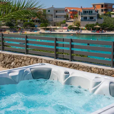 Beachfront Family-friendly House With Hot Tub Kanica - - 16304 Semesterbostad Rogoznica (Sibenik-Knin)